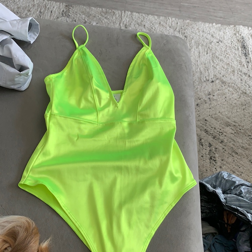 Lime green bodysuit